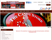 Tablet Screenshot of candystore.com.au